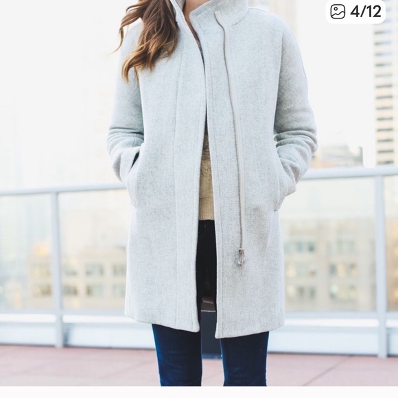 J.crew city coat wool heather grey - Picture 4 of 14
